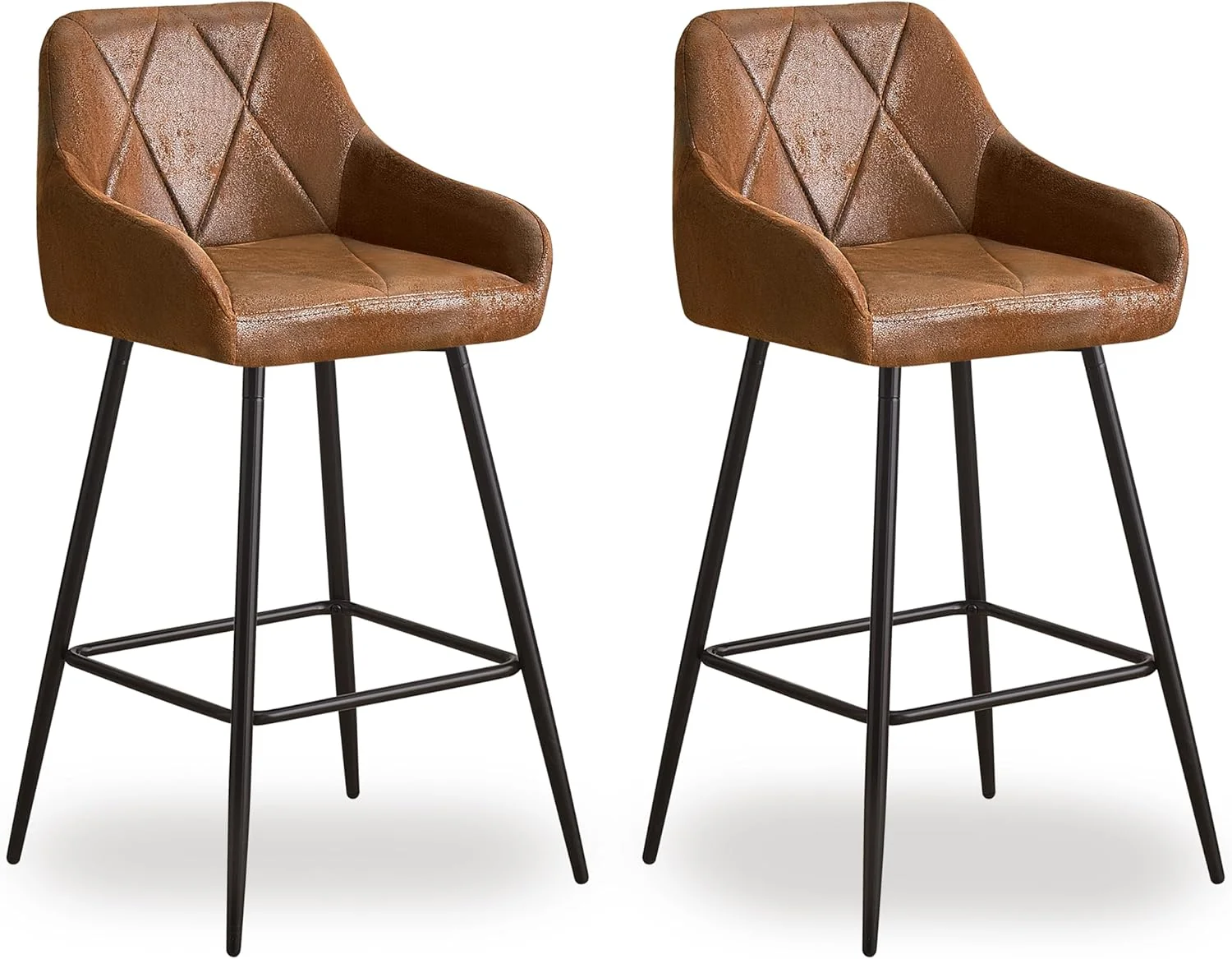 Banqueta de Café da Manhã em Suede Sintético